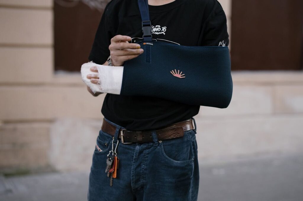woman experiencing slow injury recovery