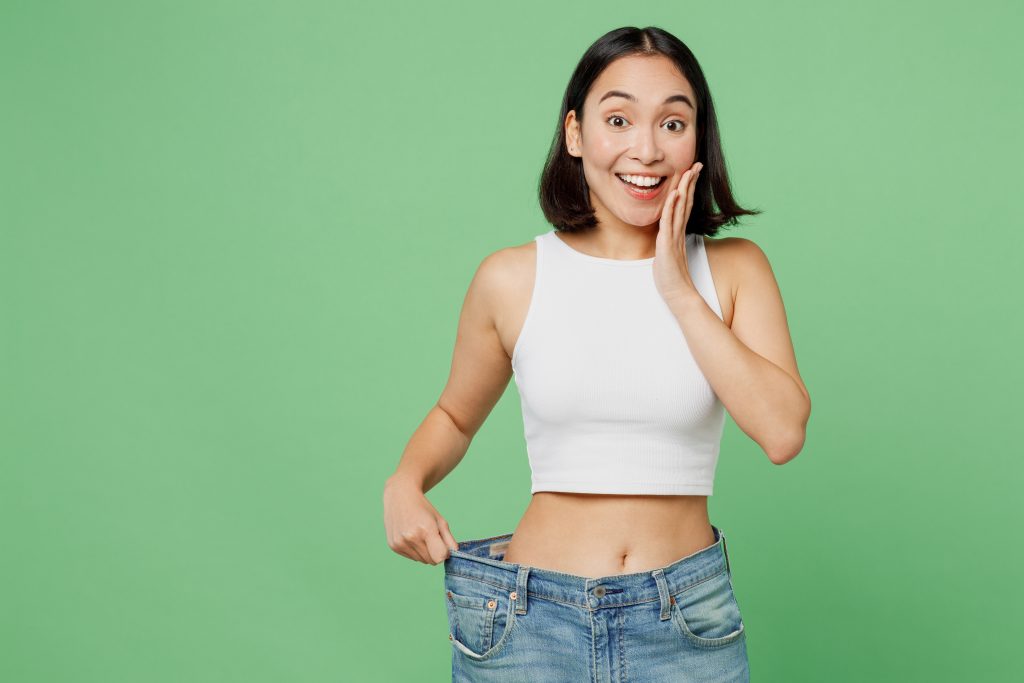 woman with effective fat loss